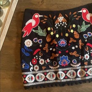 Umgee Embroidered Skirt